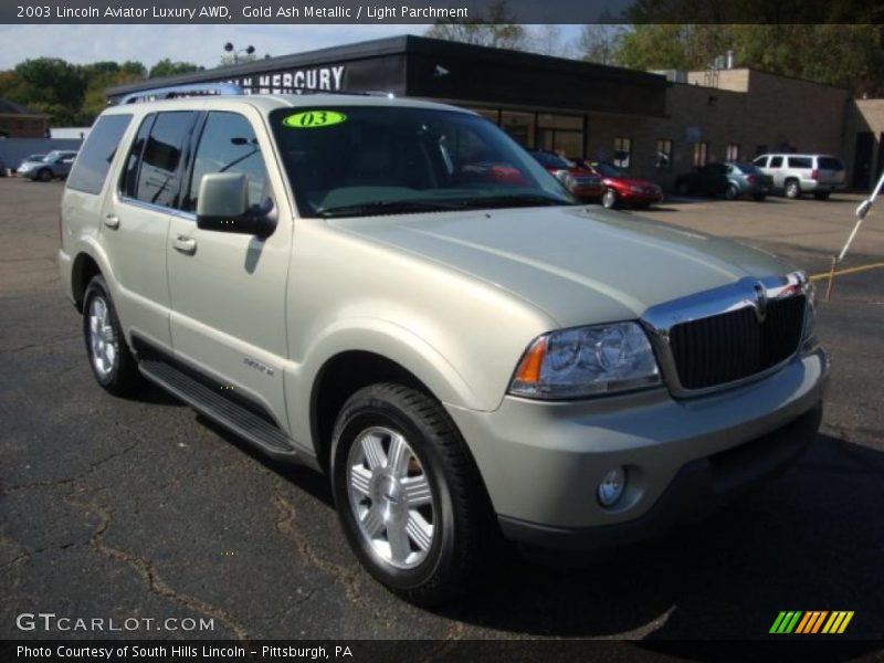Gold Ash Metallic / Light Parchment 2003 Lincoln Aviator Luxury AWD