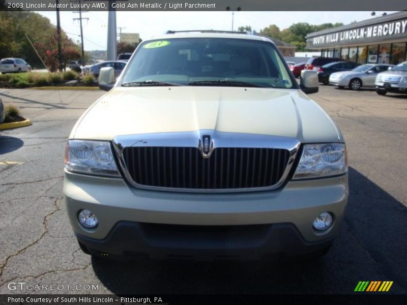Gold Ash Metallic / Light Parchment 2003 Lincoln Aviator Luxury AWD