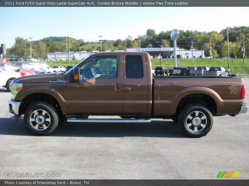 Golden Bronze Metallic / Adobe Two Tone Leather 2011 Ford F250 Super Duty Lariat SuperCab 4x4