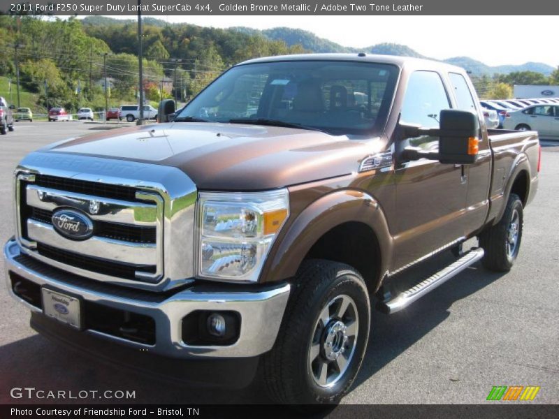 Golden Bronze Metallic / Adobe Two Tone Leather 2011 Ford F250 Super Duty Lariat SuperCab 4x4