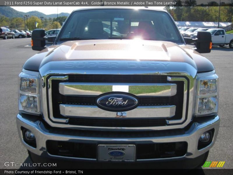 Golden Bronze Metallic / Adobe Two Tone Leather 2011 Ford F250 Super Duty Lariat SuperCab 4x4