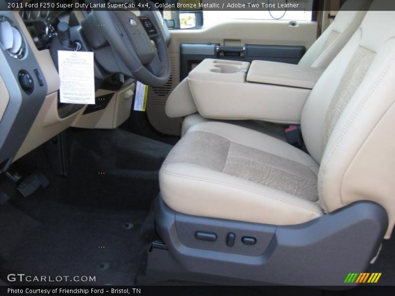 Golden Bronze Metallic / Adobe Two Tone Leather 2011 Ford F250 Super Duty Lariat SuperCab 4x4