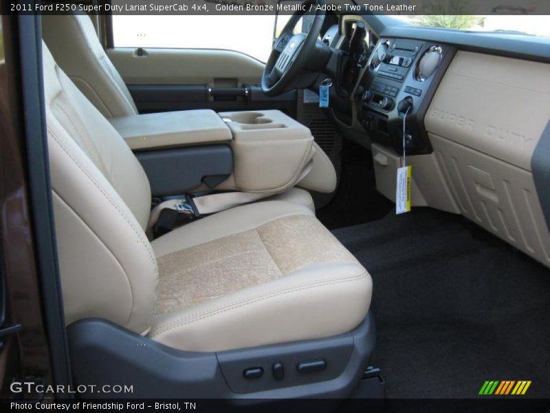  2011 F250 Super Duty Lariat SuperCab 4x4 Adobe Two Tone Leather Interior