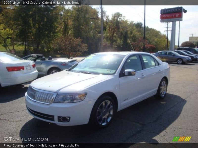 Oxford White / Light Stone 2007 Lincoln MKZ Sedan