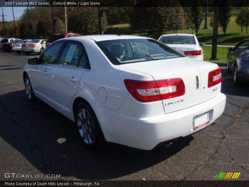 Oxford White / Light Stone 2007 Lincoln MKZ Sedan