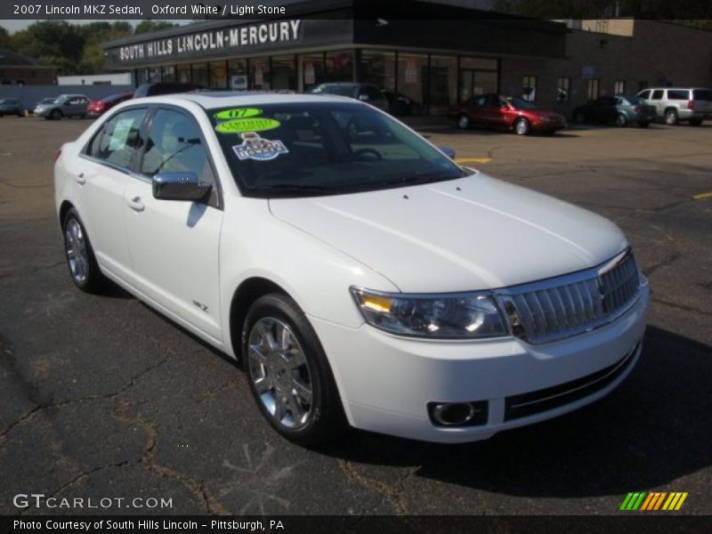 Oxford White / Light Stone 2007 Lincoln MKZ Sedan