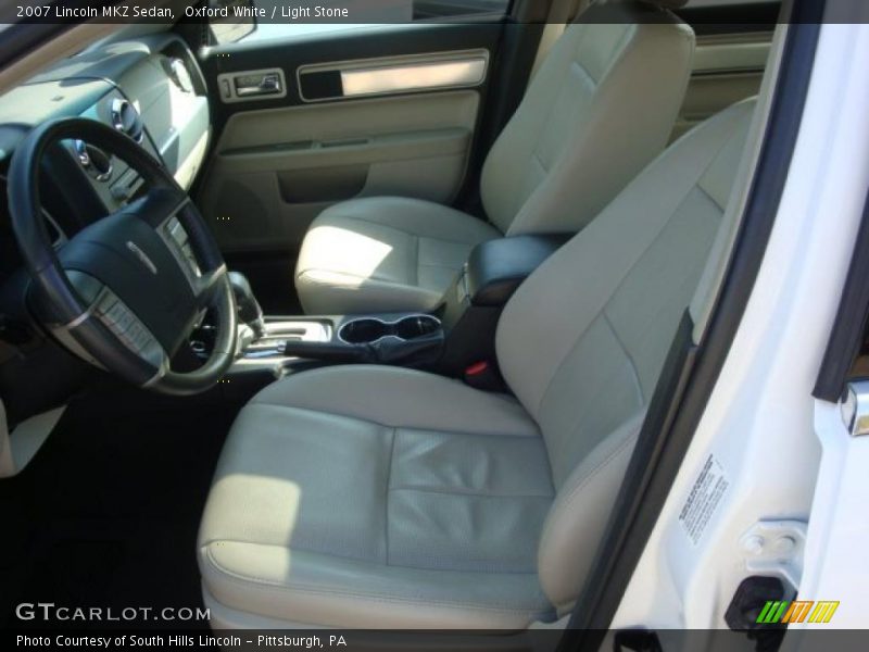 Oxford White / Light Stone 2007 Lincoln MKZ Sedan