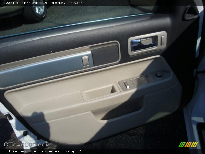 Oxford White / Light Stone 2007 Lincoln MKZ Sedan