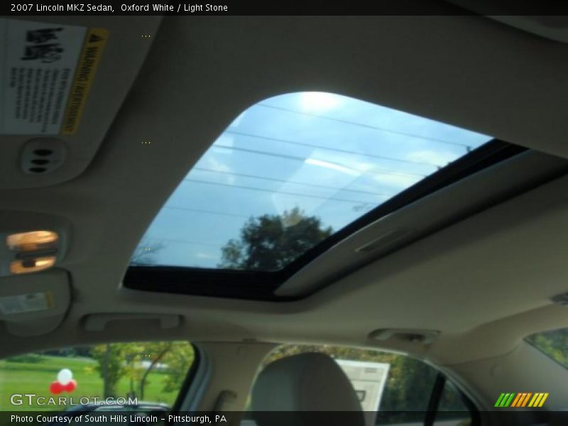 Oxford White / Light Stone 2007 Lincoln MKZ Sedan
