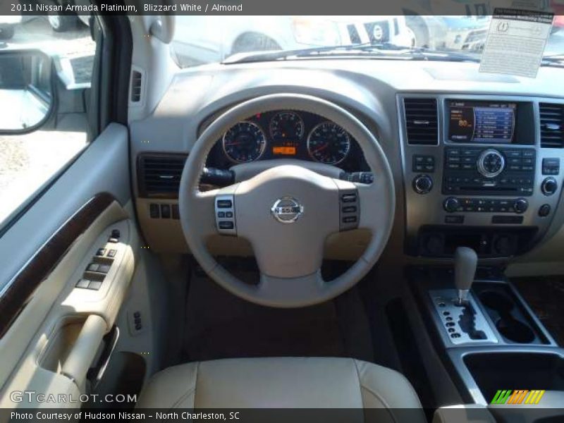 Blizzard White / Almond 2011 Nissan Armada Platinum