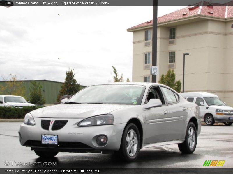 Liquid Silver Metallic / Ebony 2008 Pontiac Grand Prix Sedan