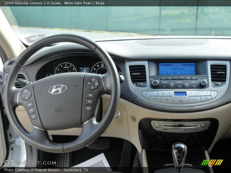 Dashboard of 2009 Genesis 3.8 Sedan