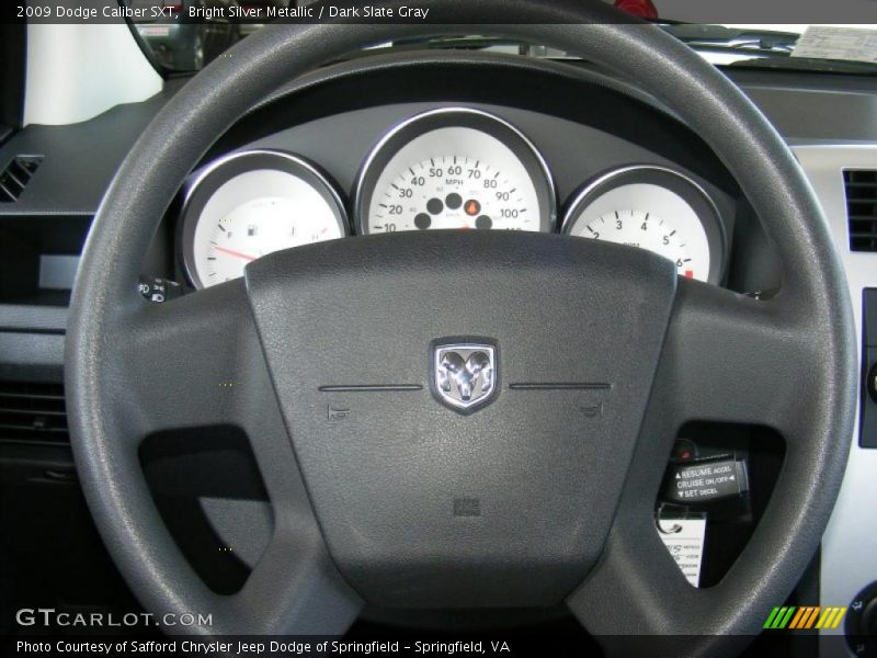 Bright Silver Metallic / Dark Slate Gray 2009 Dodge Caliber SXT