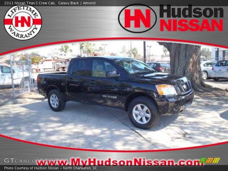 Galaxy Black / Almond 2011 Nissan Titan S Crew Cab