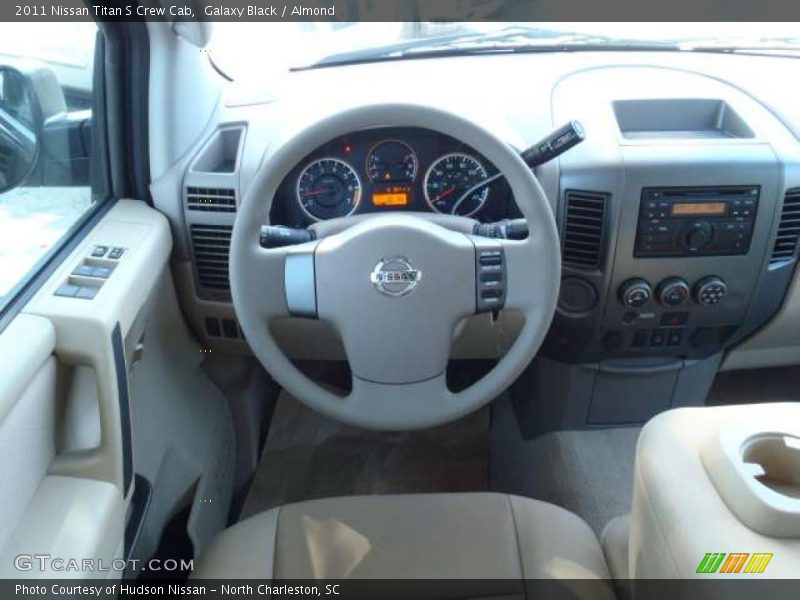 Galaxy Black / Almond 2011 Nissan Titan S Crew Cab