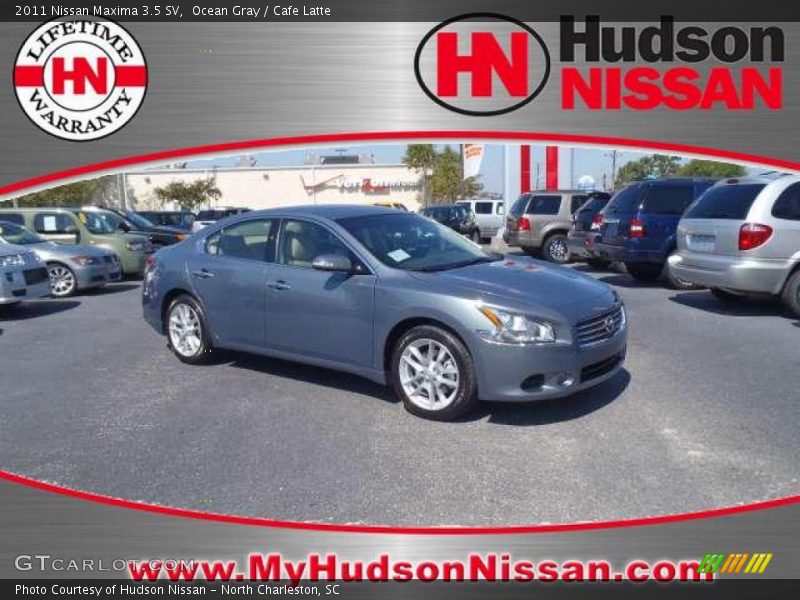 Ocean Gray / Cafe Latte 2011 Nissan Maxima 3.5 SV