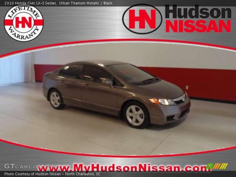 Urban Titanium Metallic / Black 2010 Honda Civic LX-S Sedan