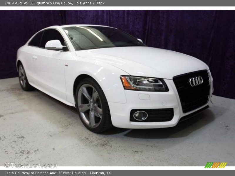 Ibis White / Black 2009 Audi A5 3.2 quattro S Line Coupe