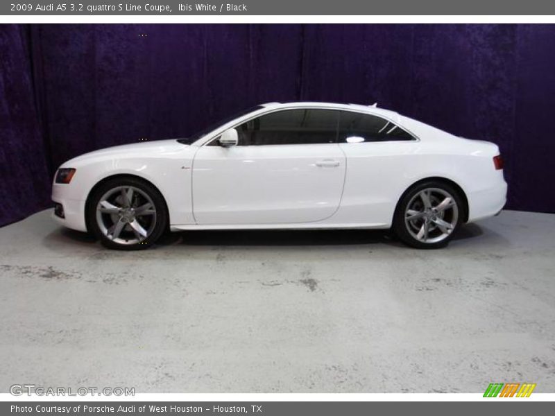 Ibis White / Black 2009 Audi A5 3.2 quattro S Line Coupe
