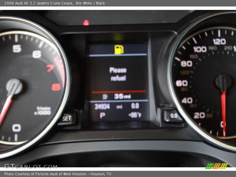 Ibis White / Black 2009 Audi A5 3.2 quattro S Line Coupe