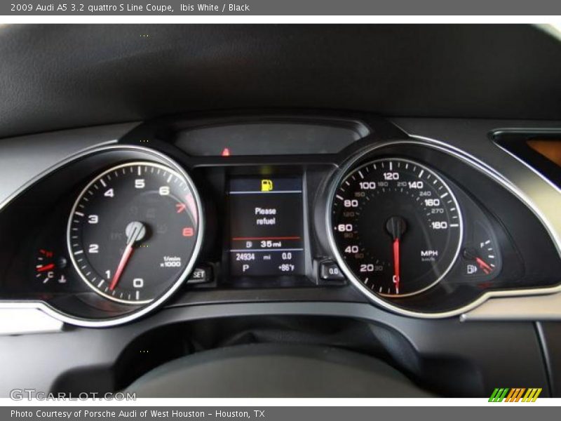 Ibis White / Black 2009 Audi A5 3.2 quattro S Line Coupe