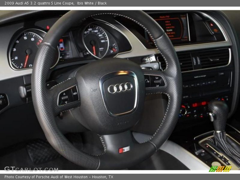 Ibis White / Black 2009 Audi A5 3.2 quattro S Line Coupe