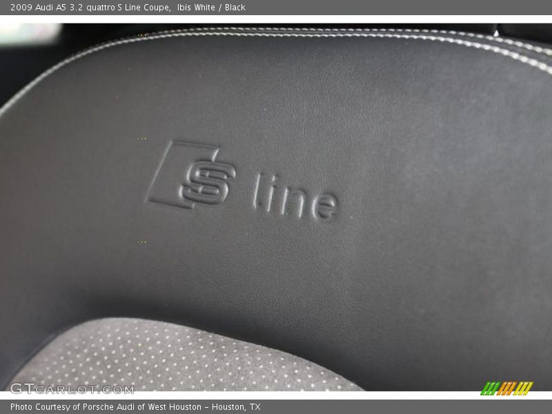 Ibis White / Black 2009 Audi A5 3.2 quattro S Line Coupe