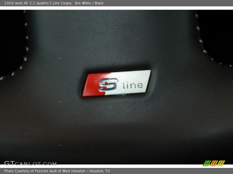 Ibis White / Black 2009 Audi A5 3.2 quattro S Line Coupe