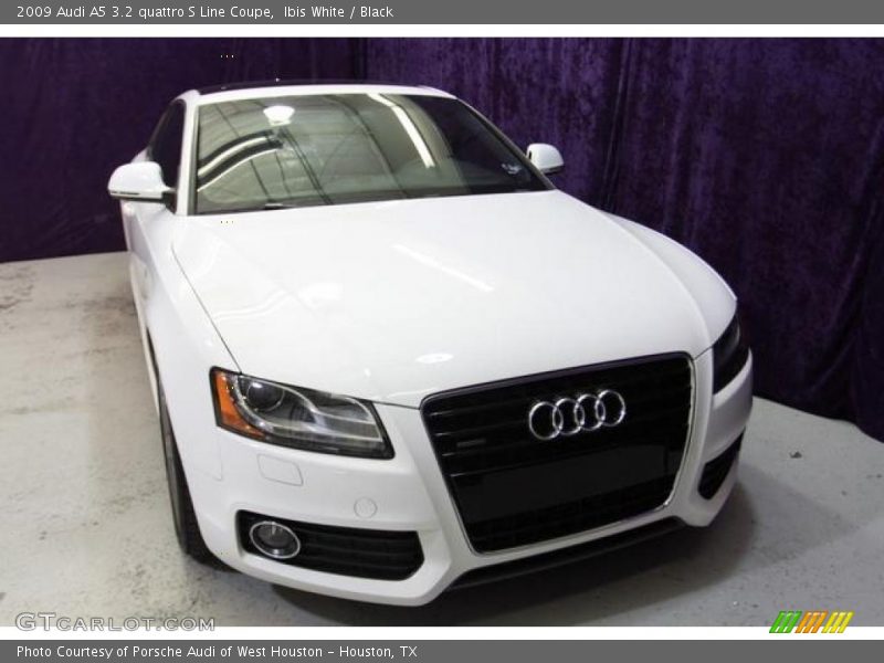 Ibis White / Black 2009 Audi A5 3.2 quattro S Line Coupe