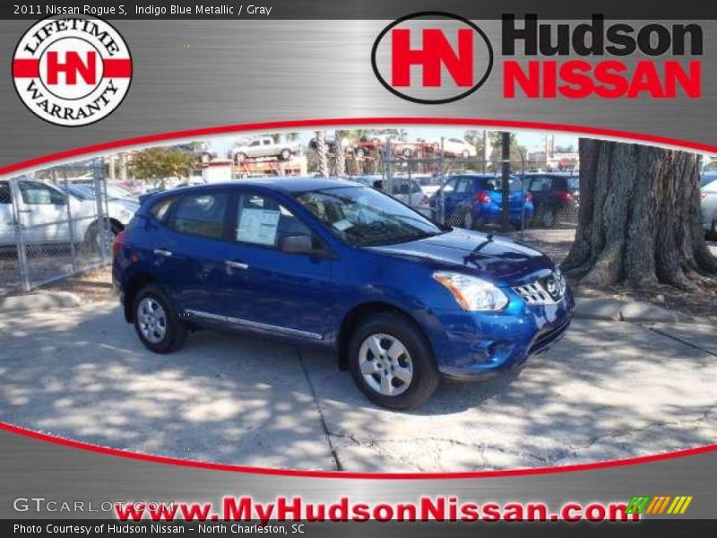 Indigo Blue Metallic / Gray 2011 Nissan Rogue S