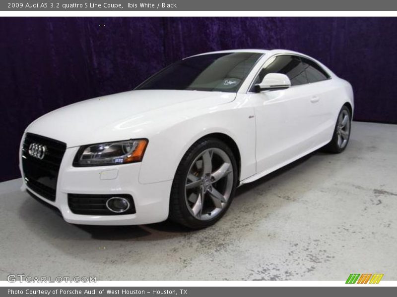 Ibis White / Black 2009 Audi A5 3.2 quattro S Line Coupe