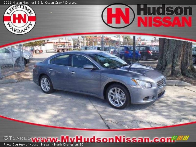 Ocean Gray / Charcoal 2011 Nissan Maxima 3.5 S