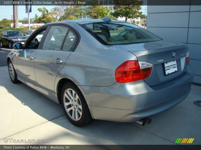 Arctic Metallic / Beige 2007 BMW 3 Series 328xi Sedan