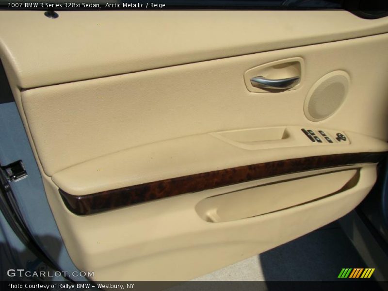 Arctic Metallic / Beige 2007 BMW 3 Series 328xi Sedan