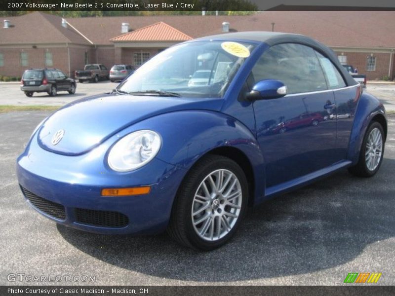 Laser Blue / Grey 2007 Volkswagen New Beetle 2.5 Convertible