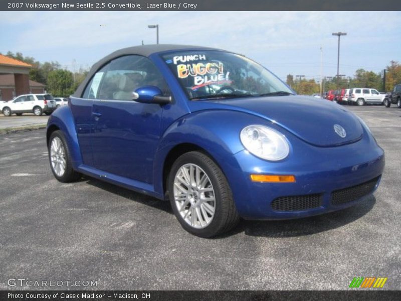 Laser Blue / Grey 2007 Volkswagen New Beetle 2.5 Convertible