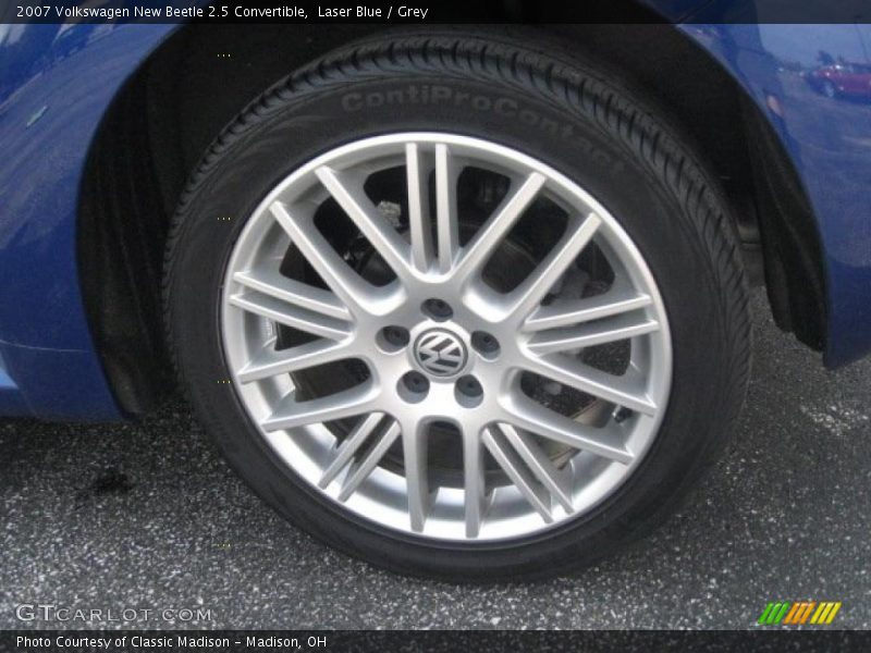 Laser Blue / Grey 2007 Volkswagen New Beetle 2.5 Convertible