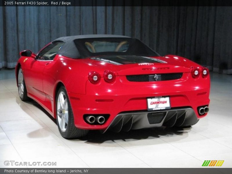 Red / Beige 2005 Ferrari F430 Spider