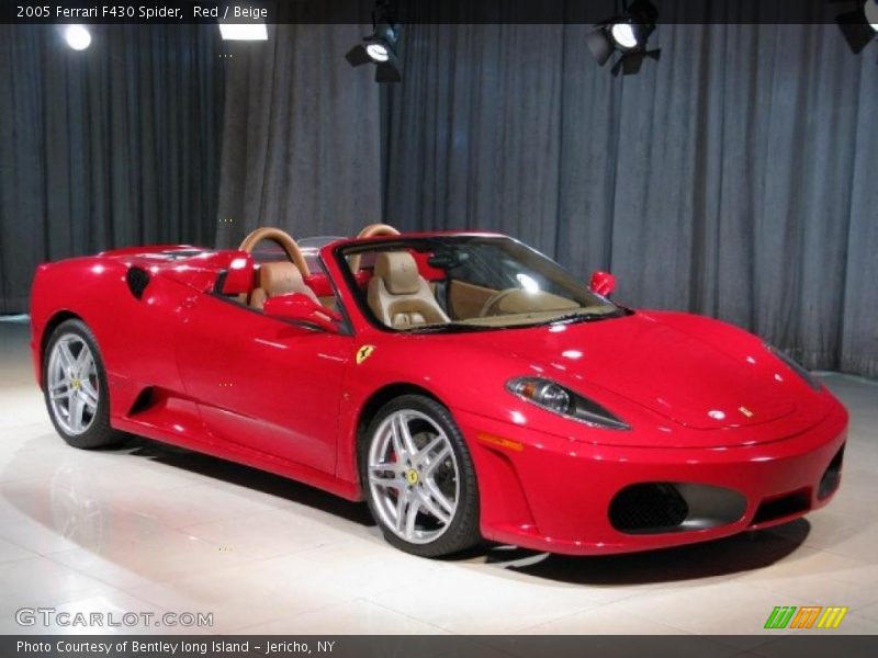Red / Beige 2005 Ferrari F430 Spider