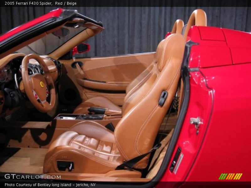 Red / Beige 2005 Ferrari F430 Spider