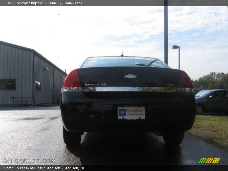 Black / Ebony Black 2007 Chevrolet Impala LS