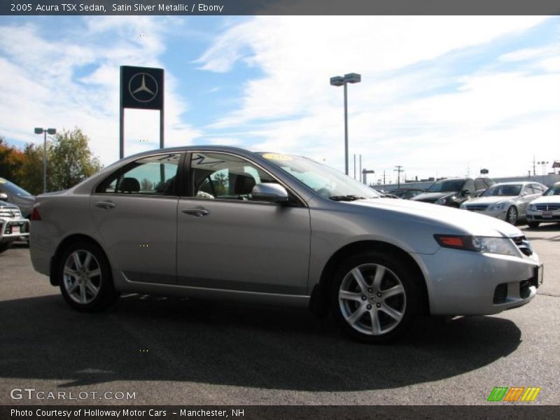Satin Silver Metallic / Ebony 2005 Acura TSX Sedan