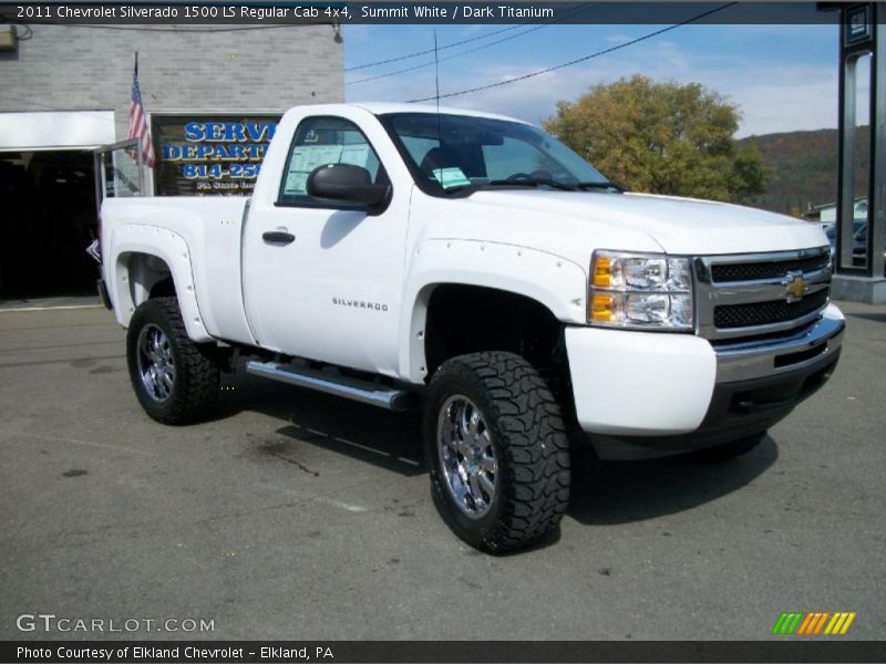 Summit White / Dark Titanium 2011 Chevrolet Silverado 1500 LS Regular Cab 4x4