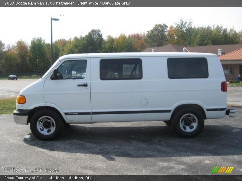 Bright White / Dark Slate Gray 2003 Dodge Ram Van 1500 Passenger