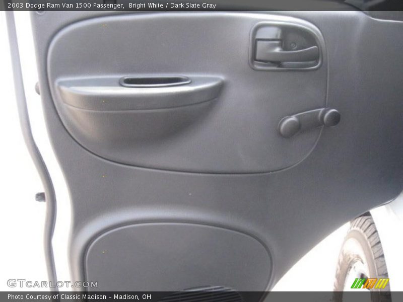 Bright White / Dark Slate Gray 2003 Dodge Ram Van 1500 Passenger