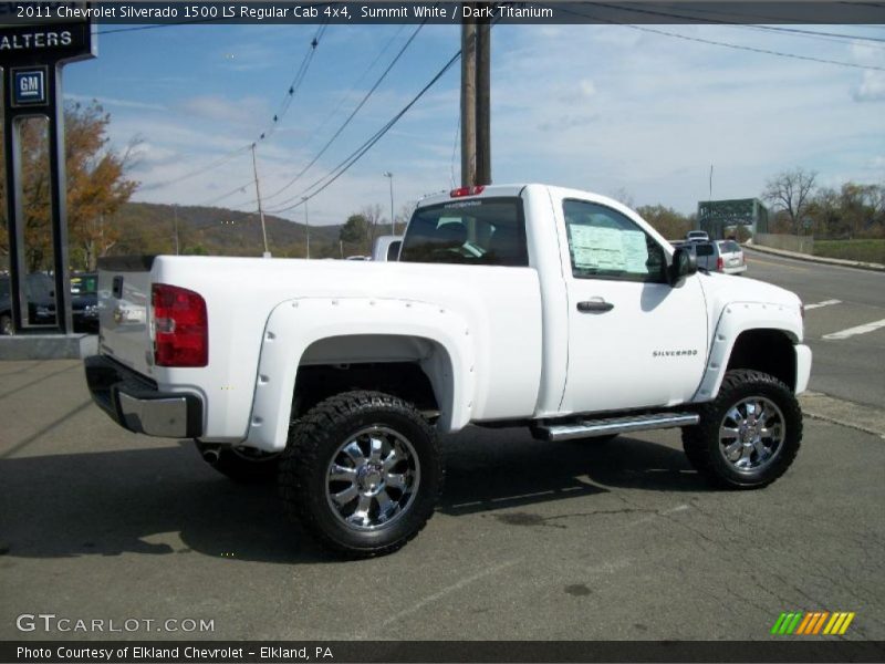 Summit White / Dark Titanium 2011 Chevrolet Silverado 1500 LS Regular Cab 4x4