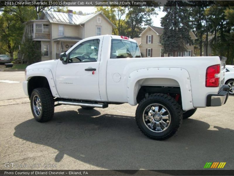 Summit White / Dark Titanium 2011 Chevrolet Silverado 1500 LS Regular Cab 4x4