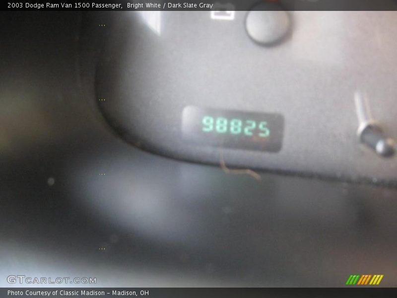 Bright White / Dark Slate Gray 2003 Dodge Ram Van 1500 Passenger