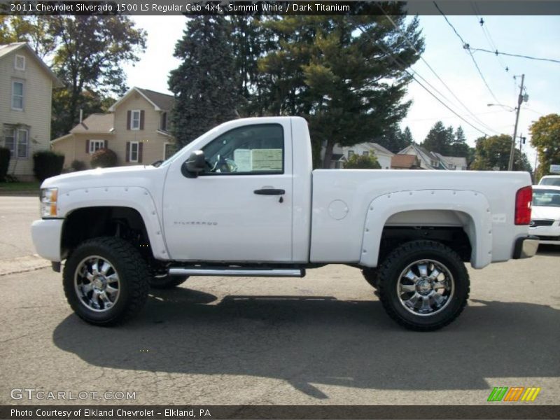 Summit White / Dark Titanium 2011 Chevrolet Silverado 1500 LS Regular Cab 4x4