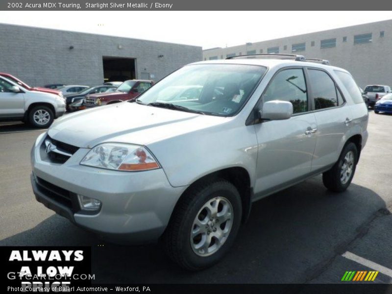 Starlight Silver Metallic / Ebony 2002 Acura MDX Touring